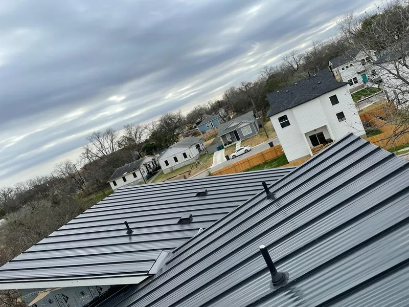 Standing seam metal roof panels with vents for Skylight Repair in Lehman